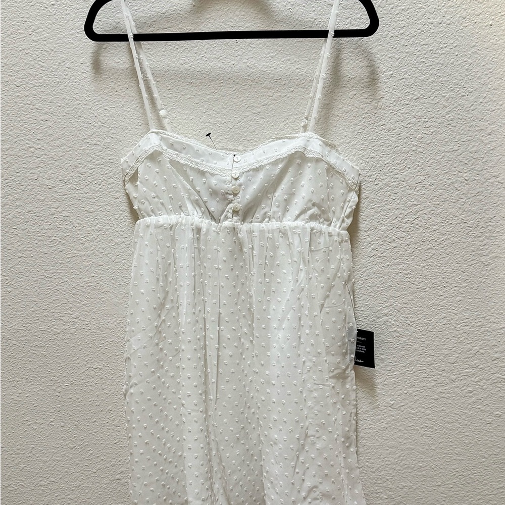 Lulu's White Babydoll Dress